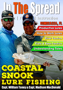 Coastal Snook Lure fishing video with Captain William Toney from In The Spread