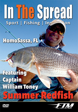 Redfish fishing video with Capt. William Toney from In The Spread