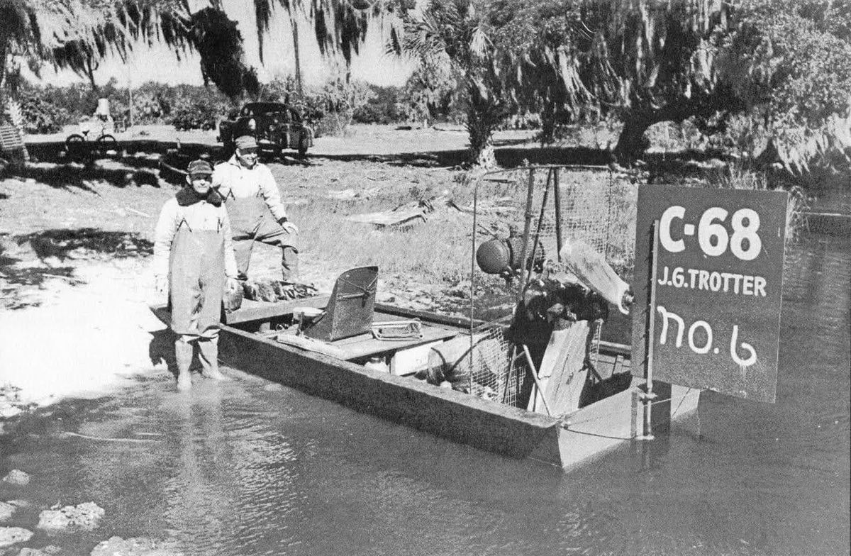 Vintage photograph of the Toney family's early days on the Homosassa River