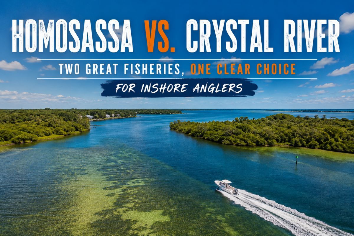 Homosassa vs. Crystal River: Two Great Fisheries, One Clear Choice for Inshore Anglers